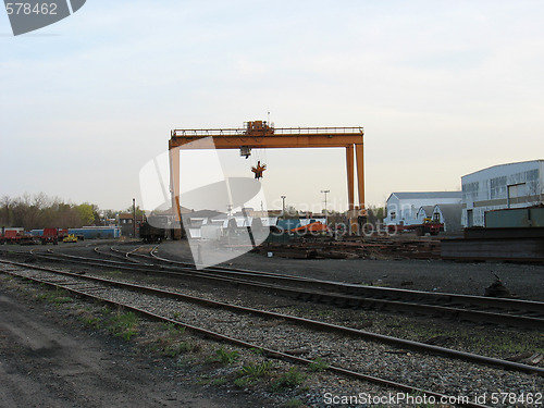 Image of railroad loading station