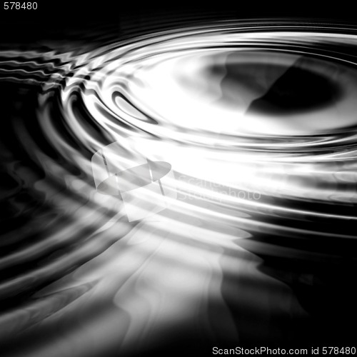 Image of 3d liquid ripples