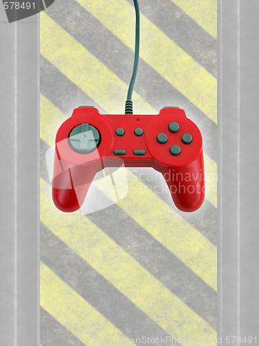 Image of game controller w clipping path 