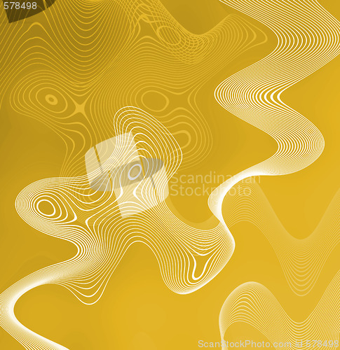 Image of Yellow Abstract Wires