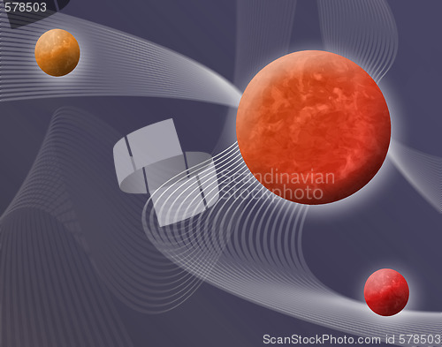 Image of 3d space illustration