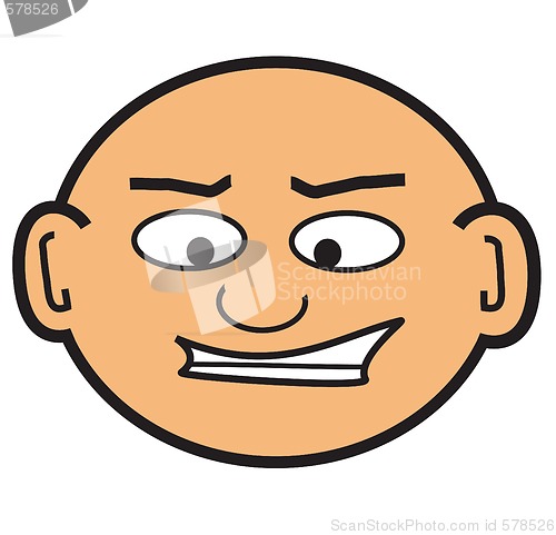 Image of cartoon bald head