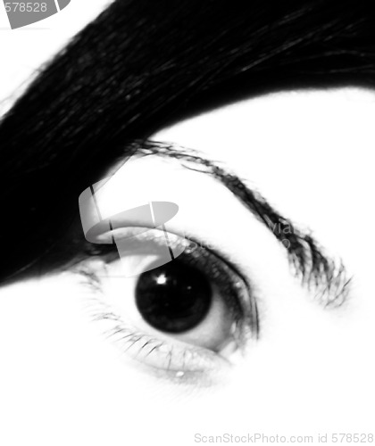 Image of abstract bw eye