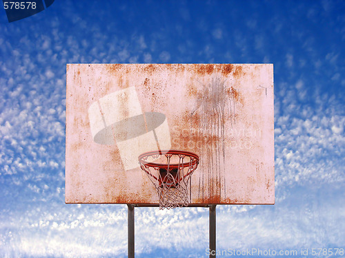 Image of Isolated Basketball Hoop