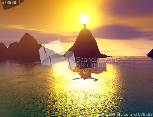 Image of king of the mountain