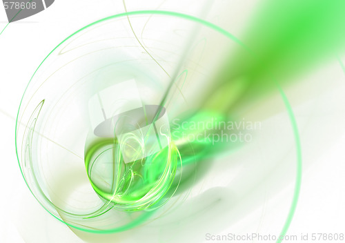 Image of Abstract Green Twirl