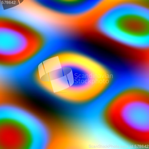Image of Rainbow Color Blobs