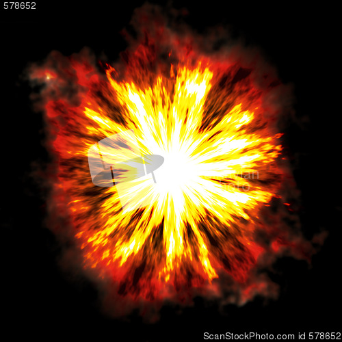 Image of fiery explosion