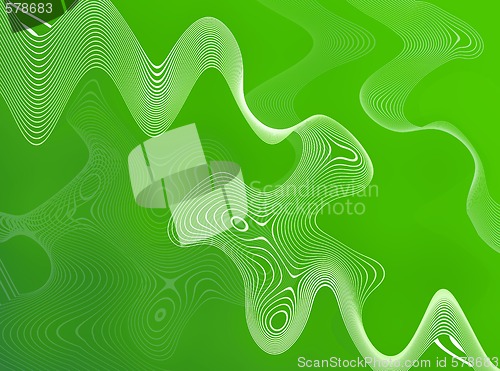 Image of Green Abstract Wires