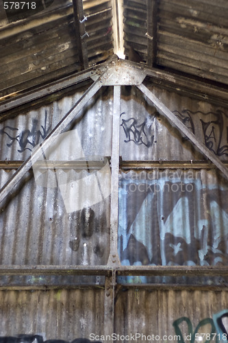 Image of Graffiti Covered Interior