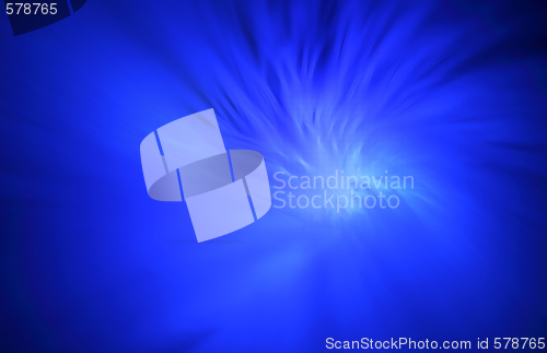 Image of Abstract blue  light source