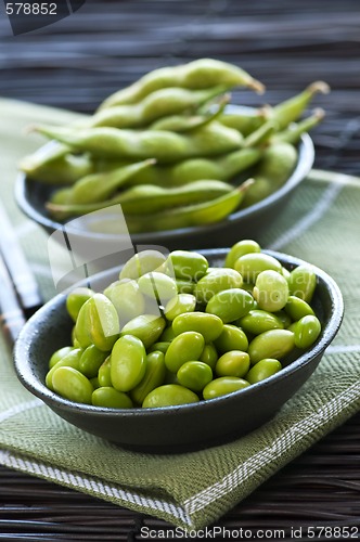 Image of Soy beans in bowls