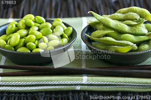 Image of Soy beans in bowls