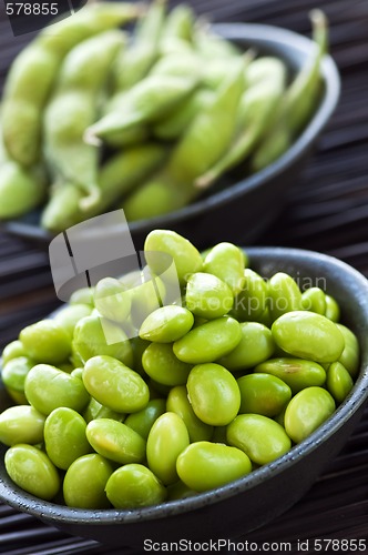 Image of Soy beans in bowls