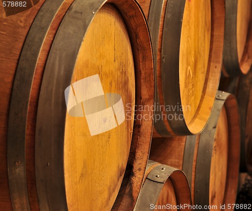 Image of Wine barrels