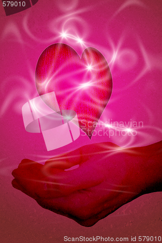 Image of heart in hands