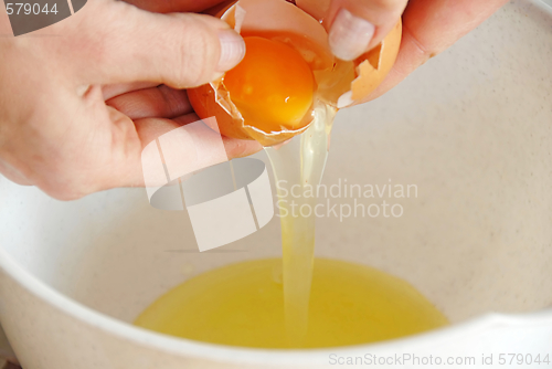 Image of Egg breaking