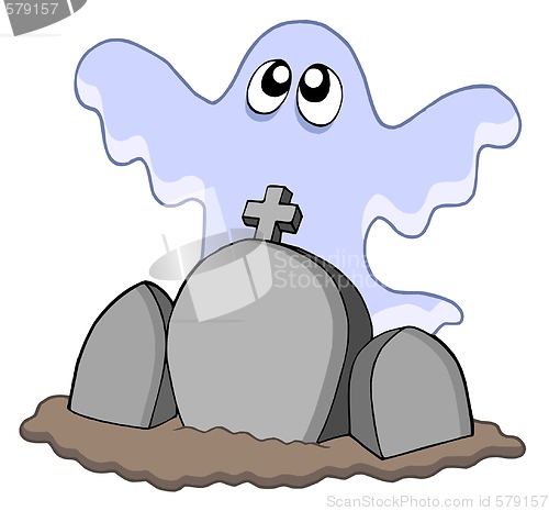 Image of Ghost with graves