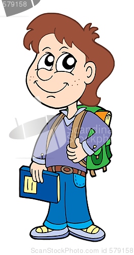 Image of Pupil boy with school bag