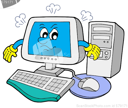 Image of Angry computer