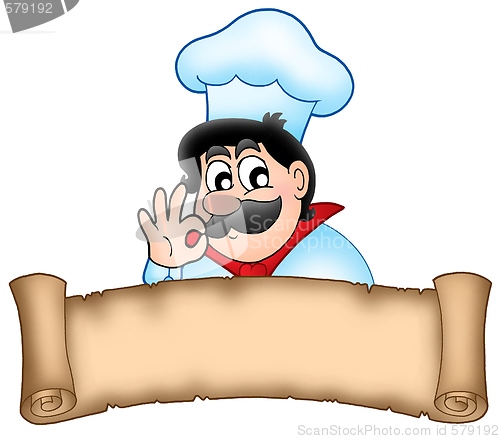 Image of Banner with cartoon chef