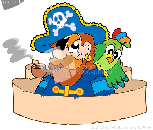 Image of Pirate with parchment