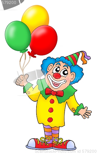 Image of Clown with balloons
