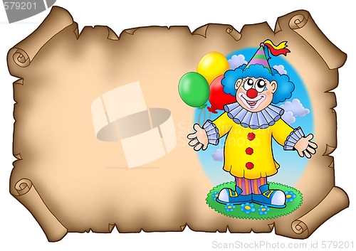 Image of Party invitation with clown