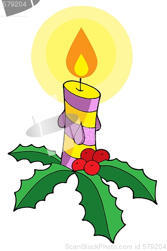 Image of Christmas candle