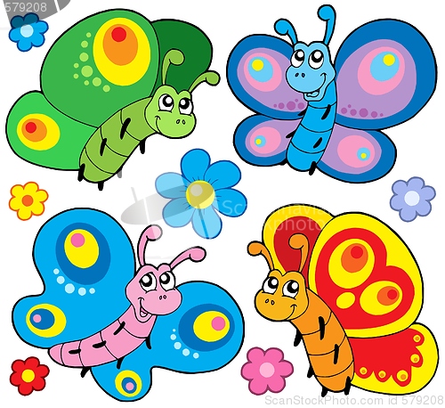 Image of Cute butterflies collection