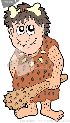 Image of Cartoon prehistoric man