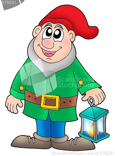 Image of Dwarf with lantern