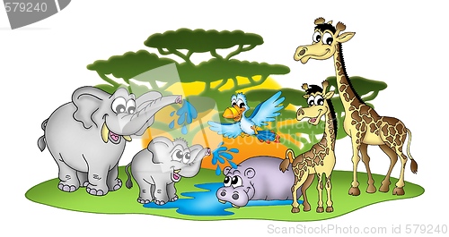 Image of Group of African animals