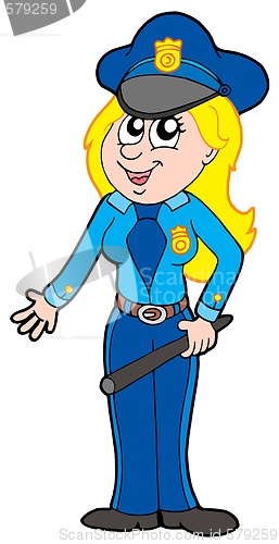 Image of Cute policewoman