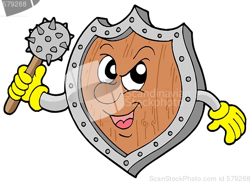 Image of Angry shield warrior