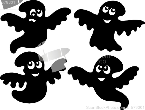 Image of Cute ghost silhouettes
