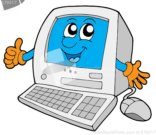 Image of Cute small computer