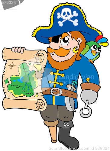 Image of Pirate with treasure map