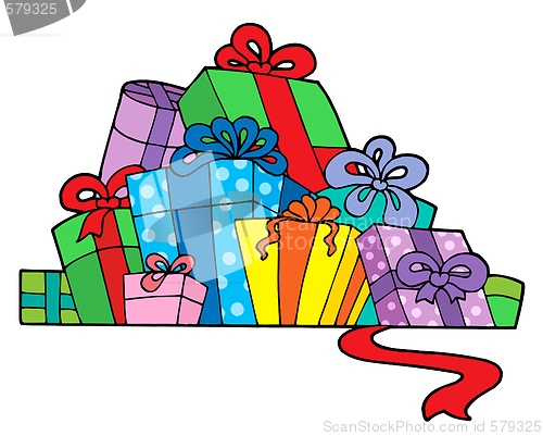 Image of Pile of various gifts