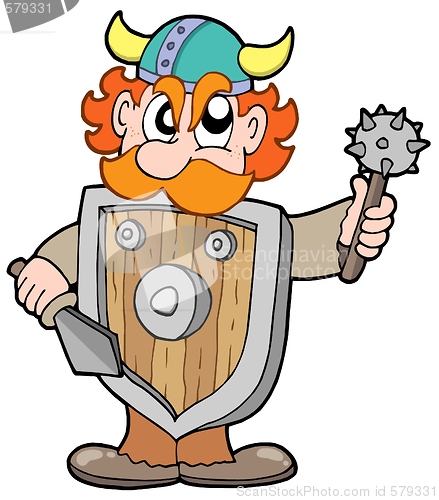 Image of Angry viking warrior