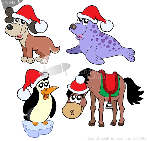 Image of Christmas animals collection -