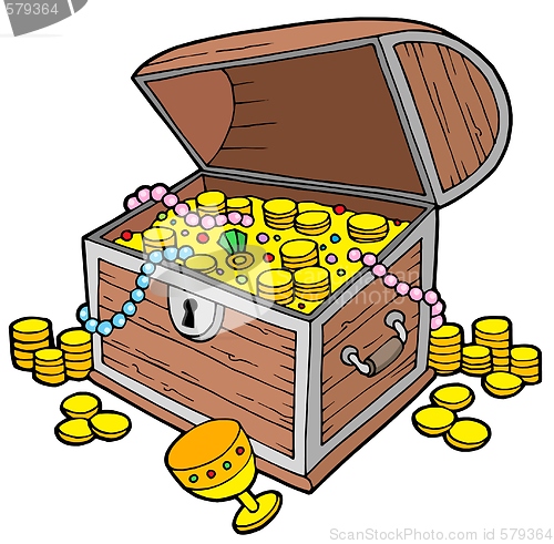 Image of Open treasure chest