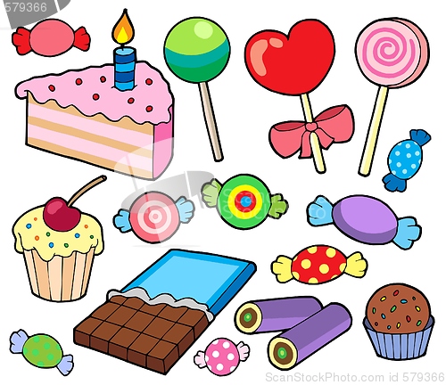 Image of Candy and cakes collection