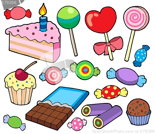 Image of Candy and cakes collection