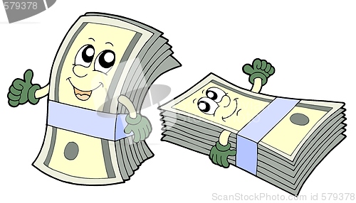 Image of Bank of cute banknotes