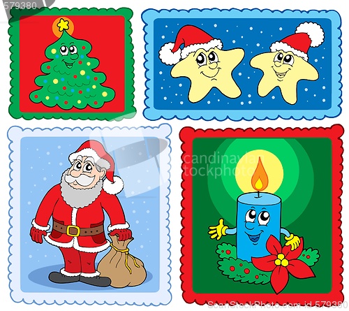 Image of Christmas post stamps collection 2