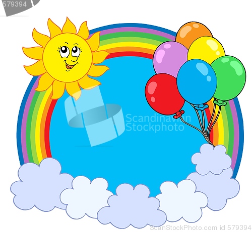 Image of Party rainbow circle