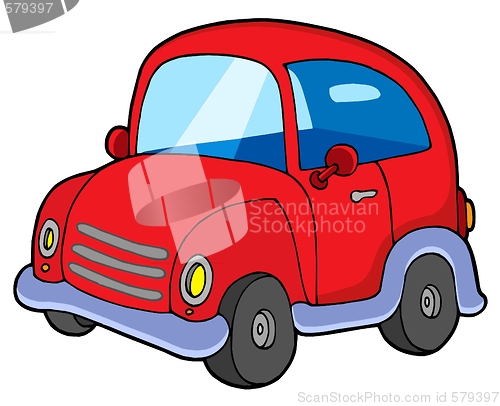 Image of Cute red car