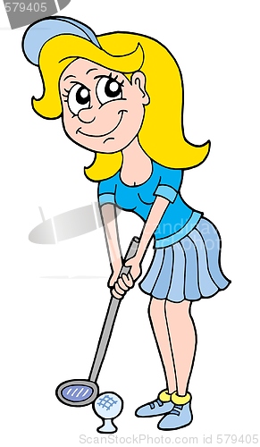 Image of Golf girl