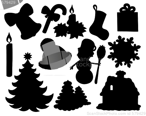 Image of Christmas silhouette collection 02